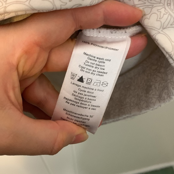 B By Burton White Gray Floral Print Asymmetrical Zippered Jacket Size Small - Picture 5 of 7